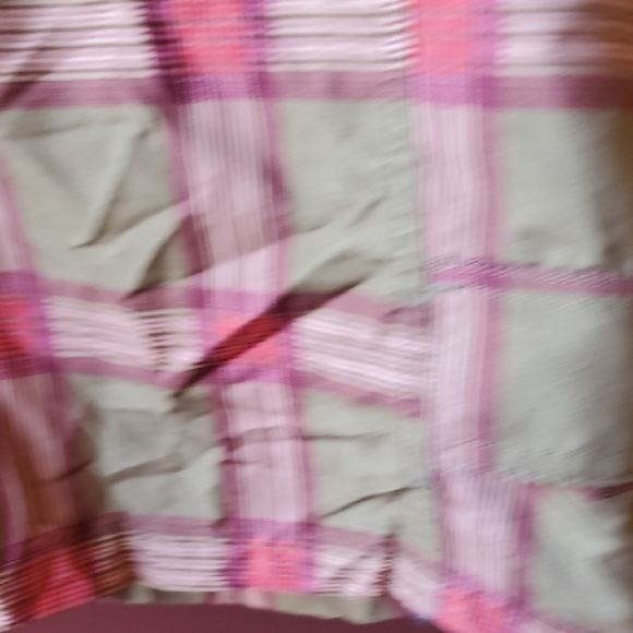 Natural Reflections Red and Tan Plaid Women's Cargo Shorts - Picture 4 of 9